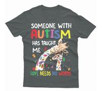 Maglietta Love Needs No Words Autism Awareness Day Promoting Love Acceptance #AD