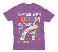 Maglietta Love Needs No Words Autism Awareness Day Promoting Love Acceptance #AD
