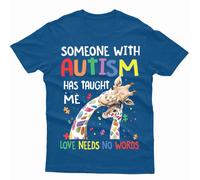Maglietta Love Needs No Words Autism Awareness Day Promoting Love Acceptance #AD