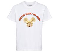 Maglietta Lucio Corsi Sanremo Topo Gigio VOLEVO ESSERE UN DURO uomo donna bambin
