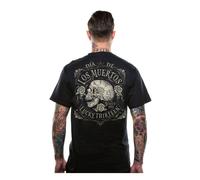 Maglietta Lucky 13 Dead Skull nera S