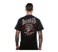 Maglietta Lucky 13 Skull Built nera S