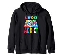 Maglietta Ludo Playing Card Game Ludo Addictive Idea Regalo Felpa con Cappuccio