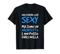 Maglietta LUMOMIX Architetto Divertente Regalo Laurea Architettura Maglietta Unisex Adulti, Adolescenti e Bambini Nero T-Shirt Manica Corta S