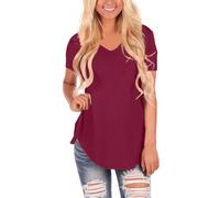 Maglietta Mamma Offerta Camicia Donna Taglia 60 Cotone Verde Azzurra Maniche Corte Bluse Elegante T Shirts Celeste Magliette Manica Corta Curvy No Stiro Maglia Mezza Colore Unico Maglie Colorate
