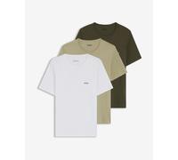 BOSS Confezione da tre magliette intime in cotone con logo ricamato - Style TShirtRN 3P Classic, 50532468 Bianco / Verde S