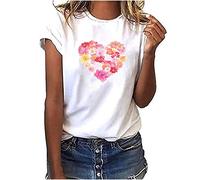 Maglietta Manica Corta Donna T-Shirt Estiva Elegante Camicia Casual Stampa Shirt Divertenti Sportivi Vintage Cotone Stretch Elegante Moda Top 2021 Economia Casual Stampa Camicia Magliette