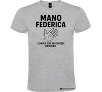Maglietta Mano Federica - L’unica che mi capisce davvero - Italian Style Diff...