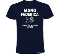 Maglietta Mano Federica - L’unica che mi capisce davvero - Italian Style Diff...