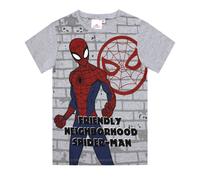 Maglietta Marvel Spiderman t-shirt in cotone stampata bambino da 3 a 8 anni 1830