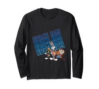 Maglietta Marvin The Martian, Bugs e Taz Space Jam Maglia a Manica