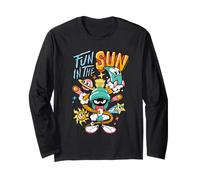 Maglietta Marvin The Martian Fun in The Sun Maglia a Manica