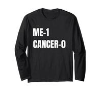 Maglietta Me 1 Cancer 0 I Beat Cancer Brave Survivor Maglia a Manica