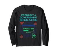Maglietta meme Tinfoil Hat Society Conspiracy Theory Maglia a Manica