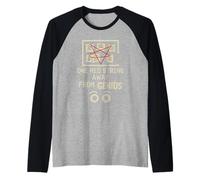 Maglietta meme Tinfoil Hat Society Conspiracy Theory Maglia con Maniche Raglan