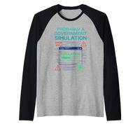 Maglietta meme Tinfoil Hat Society Conspiracy Theory Maglia con Maniche Raglan