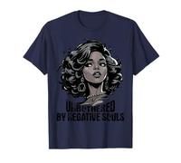 Maglietta Mese Storia Nera Melanina Unbothered Black Woman Locs Maglietta
