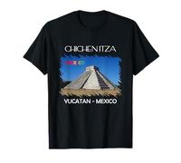 Maglietta Messico - Chichen Itza Pyramide Tourist Travel Maglietta