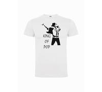 Maglietta Michael Jackson The King of Pop Bianco XL