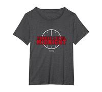 Maglietta Michael Scott The Office Threat Level Midnight Maglietta, Donna Plus-Size, Grigio Scuro, 2X