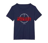Maglietta Michael Scott The Office Threat Level Midnight Maglietta, Donna Plus-Size, Navy, 1X