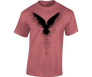 Maglietta: Mjölnir - Camicia vichinga per uomo donna uomo donna - vichinghi - Norvegia Thor Wotan Odin - Northmen Norseman - metallo LARP Bike-r - Thorshammer - Götter - Idea regalo, Rosso antico, XXL