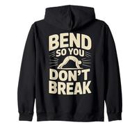 Maglietta Motivazionale Bend So You Don't Break Yoga Pose Felpa con Cappuccio