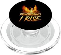 Maglietta motivazionale con uccello della fenice "From the Ashes I Rise", idea regalo PopSockets PopGrip per MagSafe