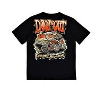 Maglietta moto down-n-out dno 4 life nera Down-n-out