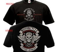 Maglietta Motocicletta Speed Junkies Motociclista Chopper Harley Indian Biker Mc