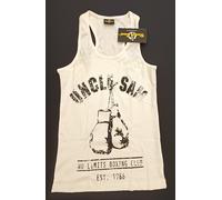 Maglietta Muscolare Cool Di Uncle Sam Taglia XL NUOVA 100% Cotone