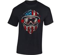 Maglietta: MX Dirt Life - Moto - Idea regalo per motociclista - Biker T-Shirt - Maglia uomo uomini - Motocicletta - Motocross - Moto-X - Nera - Chopper - Bike - USA - Quad - Diavolo - Moto-Cross (XL)