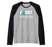Maglietta Myasthenia Gravis - Combatti la consapevolezza della miastenia Gravis Maglia con Maniche Raglan