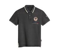 Maglietta Napapijri Np0a4h8r Polo 100% Cotone Grigio
