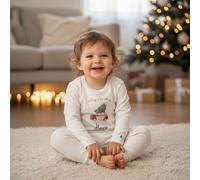 Maglietta natalizia personalizzata a maniche lunghe per bambini con nome – 68 / Senza personalizzazione