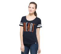 Maglietta Navy Da Donna Chicago Bears Halfback Scoopneck Autunno