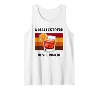 Maglietta Negroni Divertente Alcool Mali estremi Bevi rimedi Canotta