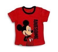 Maglietta neonato Disney Mickey Mouse in cotone bimbo maniche corte 4007