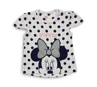 Maglietta neonato Disney Minnie Mouse in cotone bimba maniche corte 4006