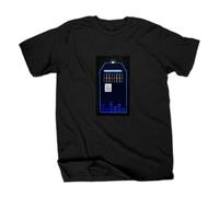 Maglietta Nera A Manica Corta Da Uomo Con LED Di Doctor Who E DALEK