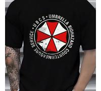 Maglietta nera con figura mascherata che fa il gesto del cuore, maglietta da uomo girocollo, 220 g/m², per l'estate, in puro cotone, maniche corte (1 pezzo) T-shirt da uomo a maniche corte e scollo to