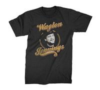 Maglietta Nera Da Uomo Con Testa Di Waylon Jennings