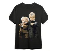 Maglietta nera di Mr. Statler e Waldorf de "Il Muppet Show" - Divertente maglietta grafica a maniche corte, lavabile in lavatrice, merchandising | Stampa del personaggio | Stampa di alta qualità Fanta