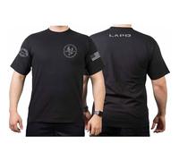 Maglietta nera, L.A.P.D. SWAT, California, bandiera, Nero , L