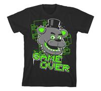 Maglietta Nera Per Ragazzo Di Five Nights At Freddy's "Game Over"