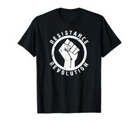 Maglietta nera Power Fist dei diritti civili della rivoluzione della resistenza Maglietta