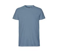 Maglietta neutra, 100% cotone biologico, commercio equo, certificato Oeko-Tex ed Ecolabel, Indaco, XXL