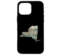 Maglietta New York Skyline Heart - NYC Love Graphic Custodia per iPhone 16 Pro Max