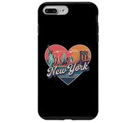 Maglietta New York Skyline Heart - NYC Love Graphic Custodia per iPhone 7 Plus/8 Plus