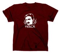 Maglietta Nikola Tesla Nerd Inventore Energia Libera Geek Scienza Scienziato
